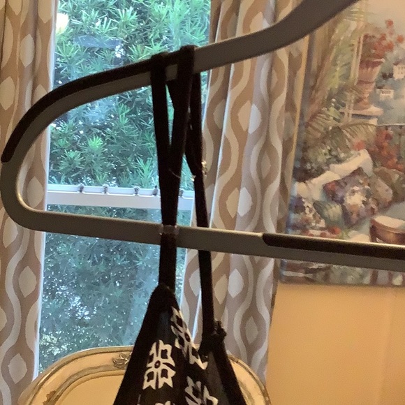 Beach Cover or summer dress spaghetti straps black white Assemetrical si… - Picture 4 of 13